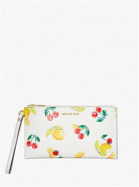 michael kors wholesale jet set wristlet|Jet Set Travel Large Sequined Fruit Print Wristlet .